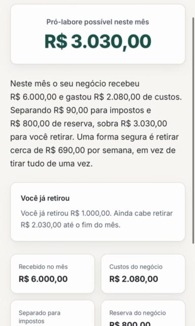 Kit Meu Primeiro Pró-labore
